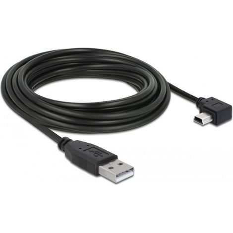 Delock USB-Kabel USB 2.0 USB-A Stecker, USB-Mini-B Stecker 5.00 m Schwarz 82684 (1/2)
