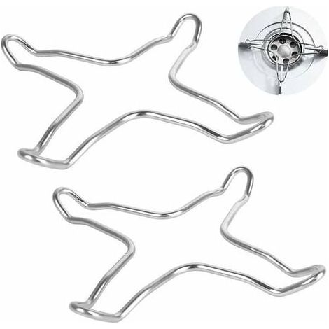 LaBlanc – Set mit 2 Edelstahl-Gasreduzierern für Gaskochfelder, Kochplatten, Topfuntersetzer, Wok-Aufsätze und Gaspfannen (1/5)