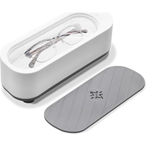 Nettoyeur Ultrasons lunettes Bijoux 360° Ultrasonic Cleaner, Appareil de Nettoyage à Ultrasons, Nettoyeur Sonique Automatique, Bac Ultrasons Portable mit pour Bijoux, Rasoirs, Bagues, Collier
