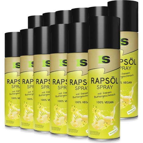 Spraytive 12 x 400ml Rapsöl-Spray mit feinem Buttergeschmack – ideal zum Kochen & Backen (1/5)