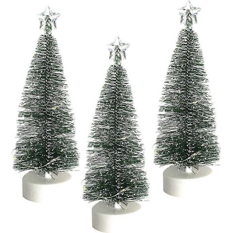 Set mit 3 Miniatur-Weihnachtsdekorationen aus Kunststoff für Partys-3pcs L