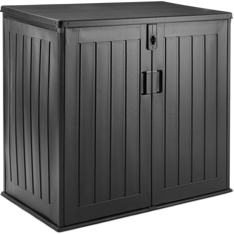 Abri de Rangement,Noir,116cm x 70,5cm x 112,8cm (1/5)
