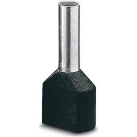 Phoenix Contact 3201534 Capocorda doppio 1.5 mm² Parzialmente isolato Nero 100 pz. (1/2)