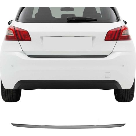 Garniture de Hayon Coffre pour Peugeot 308 2013-2021 acier inox foncé (1/5)