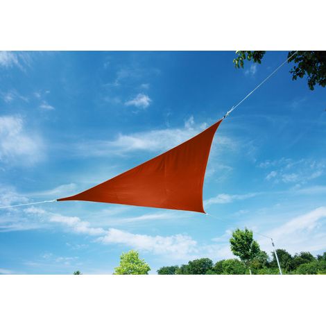 Doppler Sonnensegel "AluPro 360 x 360 x 360" Dreieck, 3,60 x 3,60 x 3,60 m, terracotta, Bezug aus 100% Polyester, 1,9 kg Sonnensegel "AluPro 360 x 360 x 360" Dreieck, terracotta, 360 x 360 x 360 cm (1/2)