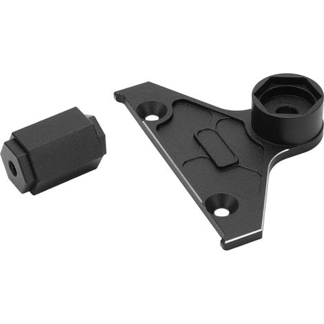 Support de roue de secours en alliage d'aluminium H12 H14 H17MM pour Jeep Axial SCX6 1/6, noir (1/5)