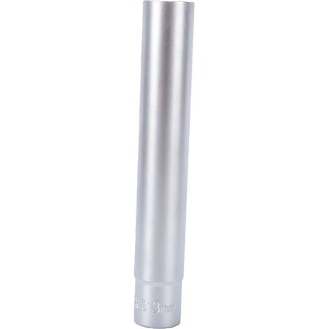Douille bougie préchauffage longue 120mm, 3/8", CRV chrome vanadium, 13mm (1/4)