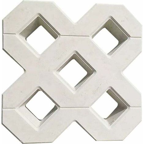 Pflasterform, Betonplattenform für selbstgebaute quadratische Gartenwege, Kunststoff-Betonpflastersteine, Propylen-Pflasterform, Gehweg, Gartenbauzubehör, Betonform (40 x 40 cm) - Crezuo