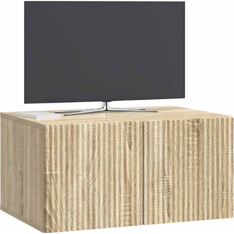 Maison Exclusive - Wandmontierter TV-Schrank Sonoma-Eiche 59,5 x