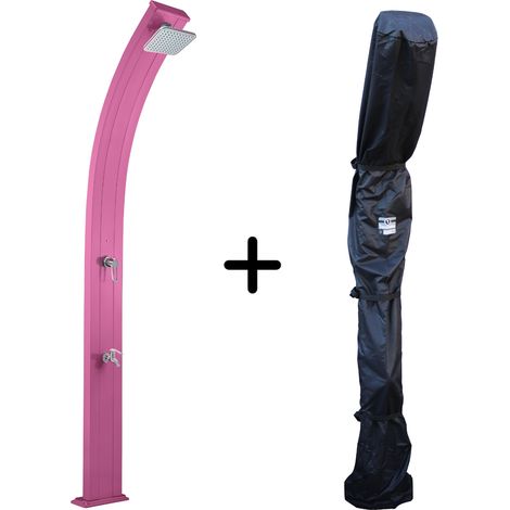 Douche Solaire SPRING - 30 L - Rose + Housse d’hivernage pour douche solaire (1/5)