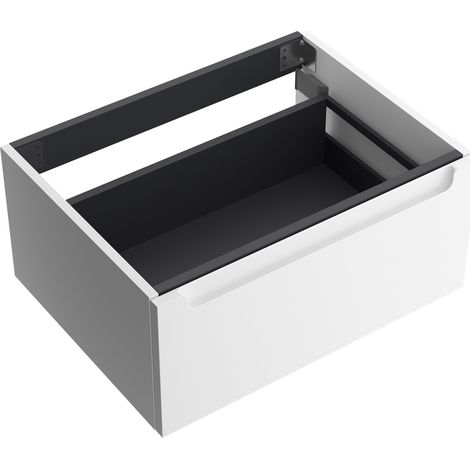 Salgar Waschtischunterschrank MONTERREY 600 1 Metallschublade mit Softeinzug WHITE COTTON 598 x 270 x 450 mm (1/2)