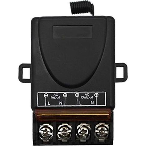 Récepteur relais 220 V CA 30 A, 1 canal, pour ouvre-porte de garage et portail (1/5)