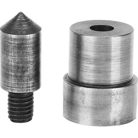 2 pièces poinçon métallique pour cuir, matrice de perçage 1,5-16mm en acier 45, outil à trous pour ceintures (1,5mm) (1/5)