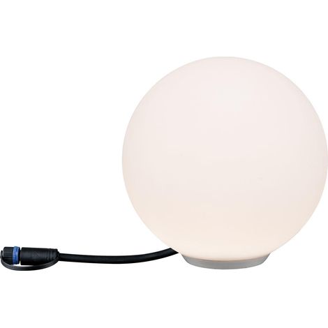Paulmann Esfera luminosa Plug & Shine blanca LED exterior