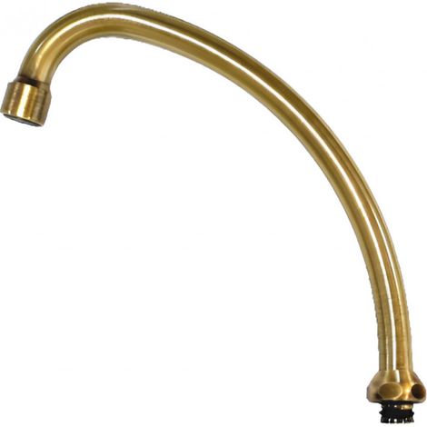 Bec col de cygne diamètre 18 mm vieux bronze pour mélangeur évier TIFFANY