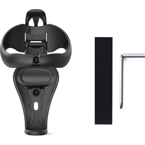 Porte-bouteille de moto pliable, stable, résistant à l'usure, léger, en ABS noir (1/5)