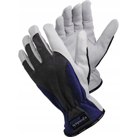 Guantes de piel de vacuno de grano completo, talla 10