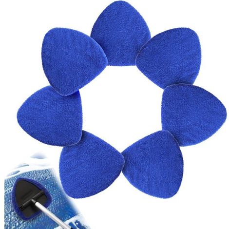 Lingettes microfibre pare-brise - Lot de 7 pièces - Tissu polaire corail - Super absorbant - Lavable et réutilisable (1/5)