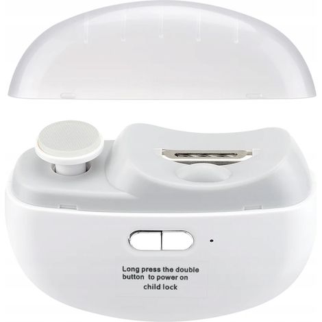 TAGLIAUNGHIE ELETTRICO DA VIAGGIO CON TRAPANO USB E LUCIDO BIANCO