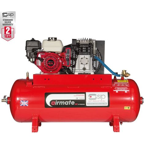 SIP ISHP5.5/150 Industrial Petrol Compressor - L120 x W80 x H102 cm
