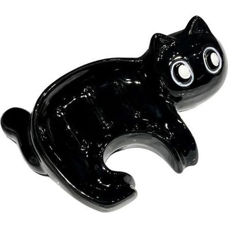 Keramikseifenschale in Katzenform, selbstentleerender Seifenhalter, für Dusche, Badezimmer, Küche, Waschbecken, Keramikschalenhalter (1/5)