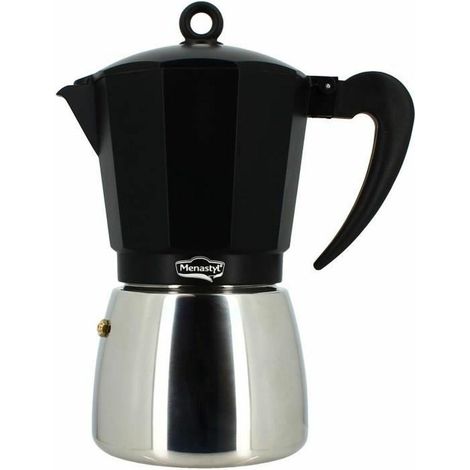 Menastyl italienische Kaffeemaschine Aluminium 12 Tassen 12 cm