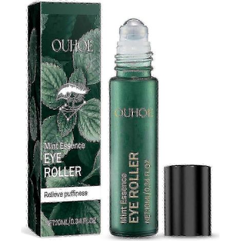 Roll-on contour des yeux à l'essence de menthe, atténue les ridules et les pattes d'oie, hydratant, élastique, anti-rides. (1/3)
