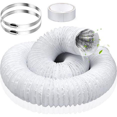 125 mm Tuyau de Ventilation Tuyau d'Evacuation en PVC Aluminium 3m (1/5)