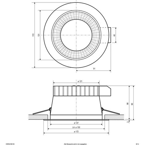 EVN LED-Deckeneuchte CCT Switch ML DSR54180125