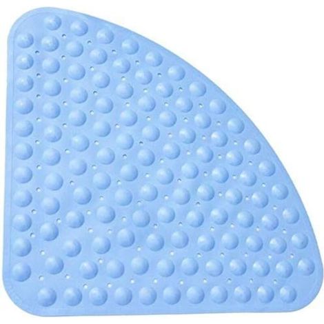 CSPARKV Sector Tapis de Douche d'angle en Caoutchouc Tapis de Bain antidérapant Quadrant Tapis antibactérien avec ventouses pour Douche ou Baignoire, Tapis de Bain antidérapant (1/4)