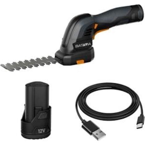 BATAVIA Cisaille à gazon et à arbuste sans fil - Fixxpack 12V 2-en-1 (avec batterie 2Ah et câble) - usage jardin et maison (1/3)
