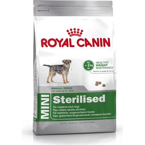Croquettes stérilisées pour chiens mini 8 kg – Riche en protéines digestibles – Favorise la satiété et le transit intestinal – Royal Canin