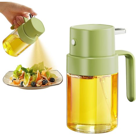 Flacon pulvérisateur rechargeable pour huile et huile d'olive, 200 ml, pour une application contrôlée des assaisonnements en cuisine.-AquaForge (1/5)