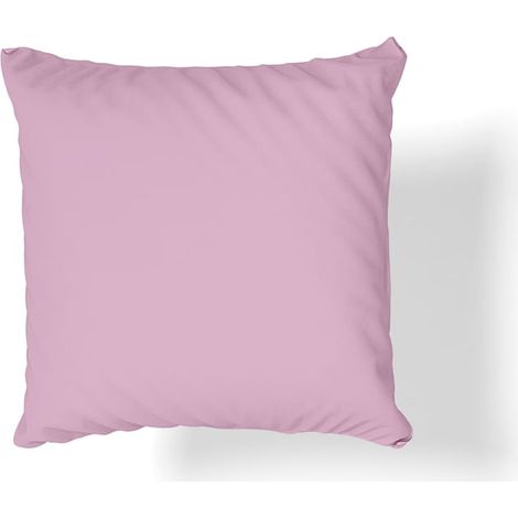 Taie d'oreiller en satin de coton 40x40 rose poudré