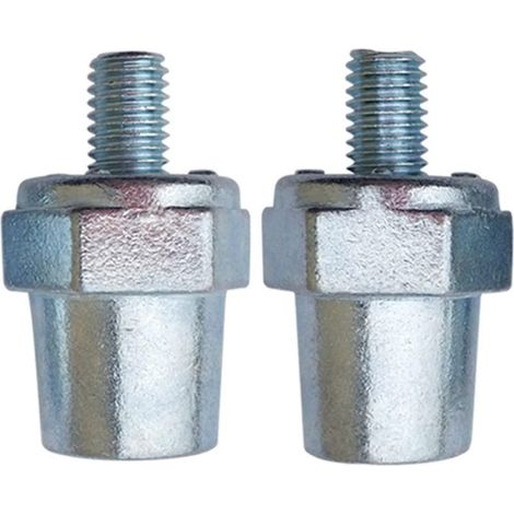 2 pièces Universal Positive négatif Batterie Terminal Borne Connecteur Connecteur de résistance à la corrosion argent Câblage de batterie pratique Post Connecteurs Extender latérale avec bornes((+): 1 (1/5)