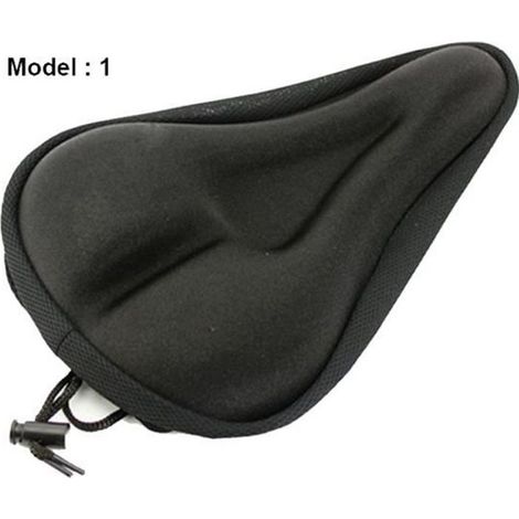 (Noir)Housse de coussin en gel pour selle de vélo extra confortable - Noir - Mixte - 27 x 18 x 2.5CM (1/4)