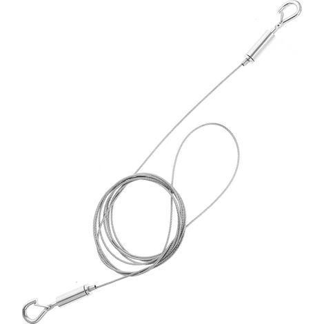 Fil de suspension pour tableaux en acier inoxydable, robuste et (1/5)
