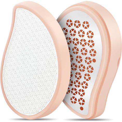 Lima de pies de nanovidrio 2 en 1, lima de pies segura y portátil, lima de pies de nanovidrio, rápida, segura y eficaz, utilizada para el cuidado de los pies en casa. (1/5)