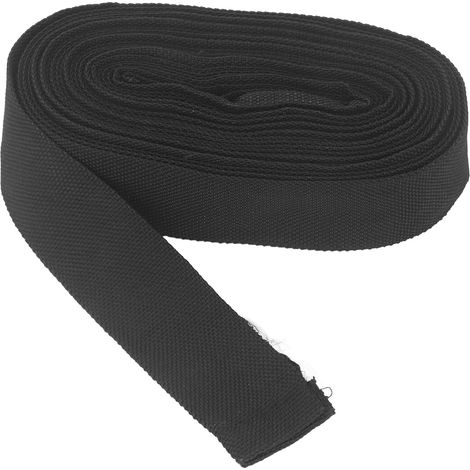 Funda protectora de nailon resistente al calor para cable de antorcha de soldadura TIG, 4 cm x 7,5 m, negra. (1/5)