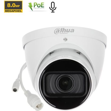 Dahua telecamera Dome IP 8Mp 4K Motorzoom - IPC-HDW5842T-ZE-S3 (2.7-12 mm) S