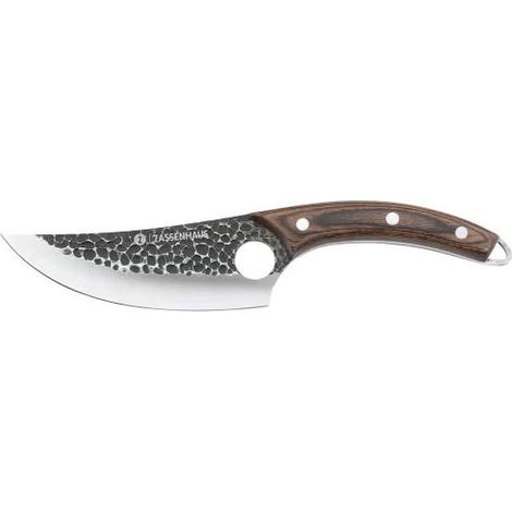 Zassenhaus 070866 RANGER Coltello da Cucina Lama 15 cm Manico in Legno di Pakka Fodero in Pelle colore Nero