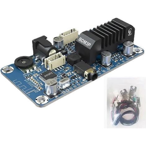 TPA3116 DSP Bluetooth 5.0 Stéréo Amplificateur de Puissance 2X50W 3.5mm Entrée Supports DSP Tuning DC12V-24V