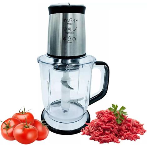 Tritatutto Passapomodoro Elettrico 400W Inox 2 Velocità 1.5L