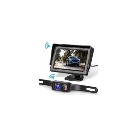 Kit de caméra de recul 4,3 pouces – Moniteur LCD – Caméra HD étanche IP67 avec vision nocturne – Angle de 170° – Portée sans fil 100 pieds (1/5)