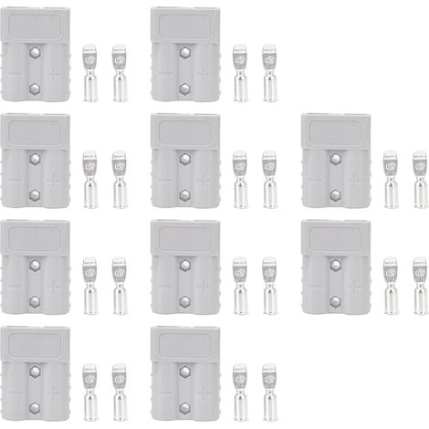 Eosnow 10 Stück Batteriestromanschluss 50A 600V 16mm² 6AWG Kabelklemme