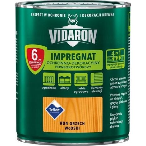 VIDARON IMPREGNANTE PROTETTIVO E DECORATIVO FILMFORMANTE NOCE V04 0,7L