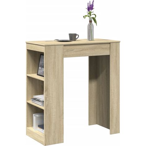 Bartisch mit Regal Sonoma-Eiche 95x47x103,5 cm Holzwerkstoff