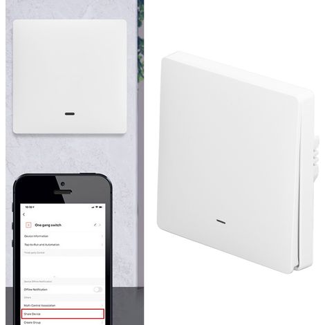 Interrupteur mural intelligent Tuya Smart Zigbee, 86 boutons, pour toute la maison, version sans phase avec fonction minuterie via application mobile, 100-250 V (1/5)