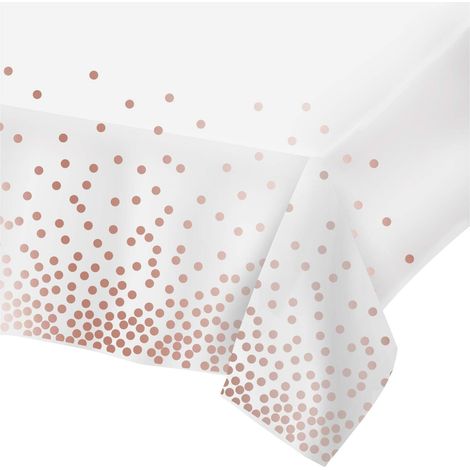 Nappes rectangulaires en plastique, lot de 2 nappes jetables (1/5)