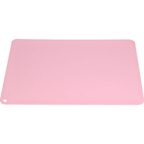 Set de table en silicone imperméable et antidérapant, isolant thermique, pour élèves du primaire, 41 x 31 x 1 cm (rose foncé) (1/5)